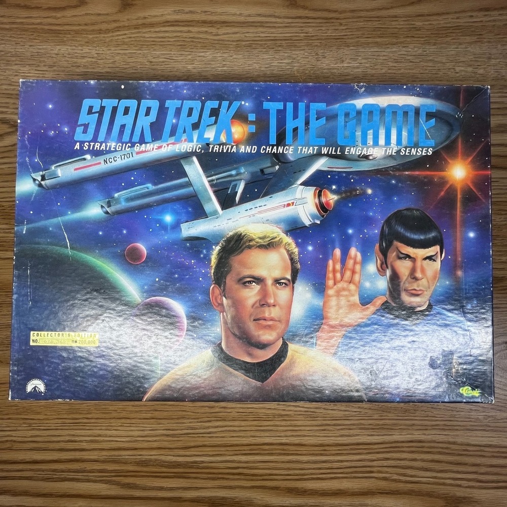 Classic Games Star Trek The Game 1992 Limited Edition Trivia Board OS Vintage